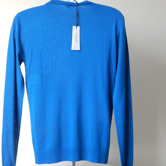 versace sweater blue